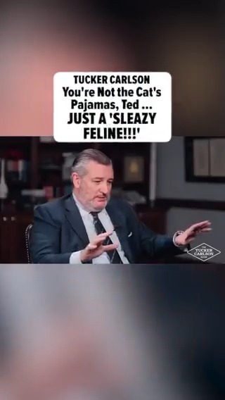 #TuckerCarlson called #TedCruz a "sleazy feline" during their contentious convo 👀 Details on their viral interview: 🎥: The Tucker Carlson Show