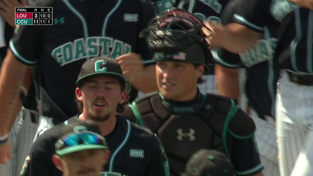 COASTAL CAROLINA IS HEADED TO THE MCWS FINALS AFTER BEATING LOUISVILLE‼️