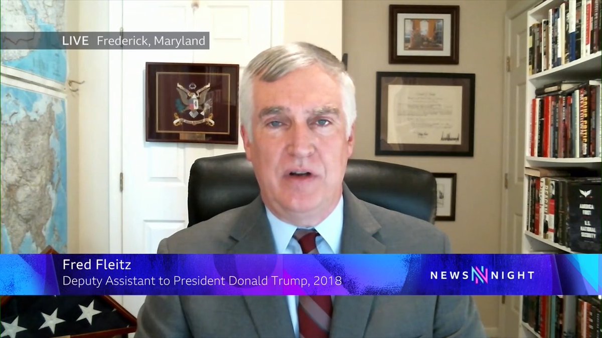 "I heard a little while ago from a well-connected American reporter who said Trump would sincerely like to resume negotiations with Iran" Former Trump official Fred Fleitz responds to suggestions the President could authorise strikes on Iran. #Newsnight