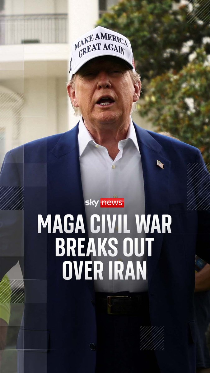 Sky's Mark Stone explains why MAGA members are divided over the US president's decisions surrounding the conflict between Iran and Israel. Latest updates: