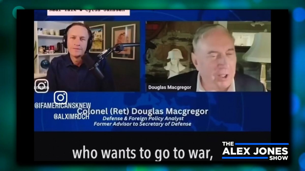 "He's Essentially Boxed Himself In- Thanks To His Wonderful Advisors, And His Readiness To Essentially Unconditionally Support Anything Israel & Its Agents In This Country Want... He's Stuck. So, What's the Answer? The Answer Is, We're Going To Have A War With Iran" Col. Douglas Macgregor Reveals Why He Believes Trump Has Been Maneuvered Into A Position That Will Support War With Iran On Israel's Behalf