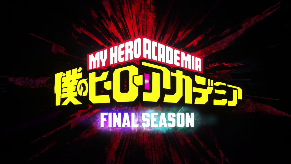 Everything must come to an end. My Hero Academia FINAL SEASON premieres this October on Crunchyroll. 🔥: