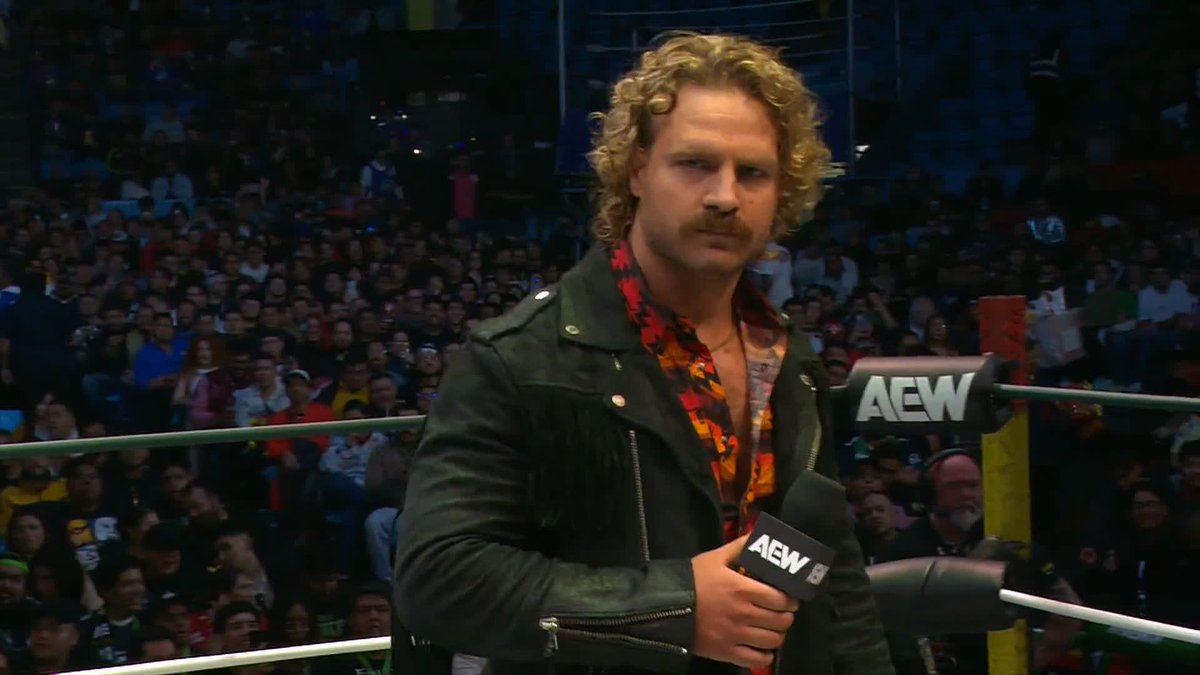 Hangman Adam Page stands tall in the Cathedral of Professional Wrestling! Watch #AEWGrandSlamMexico LIVE on TBS &amp; MAX