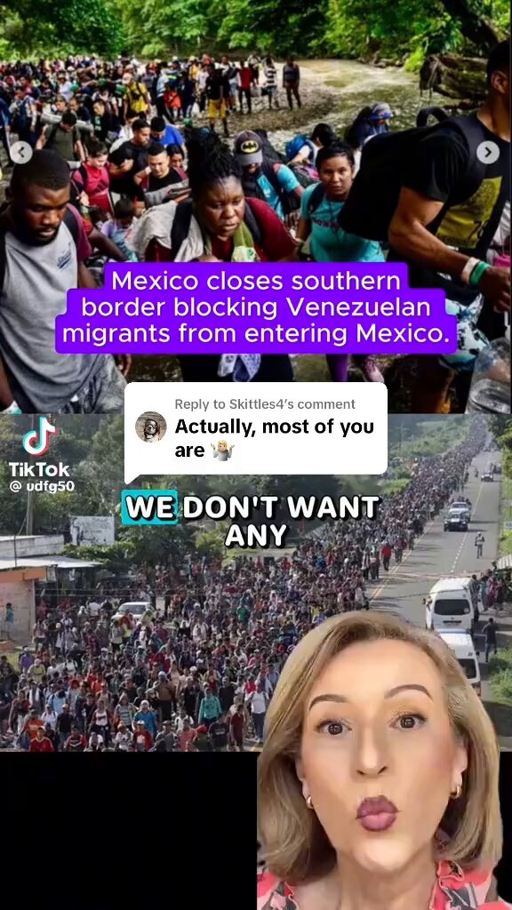 Of course, she closes her southern border now, our border is closed and she’d have to keep them!