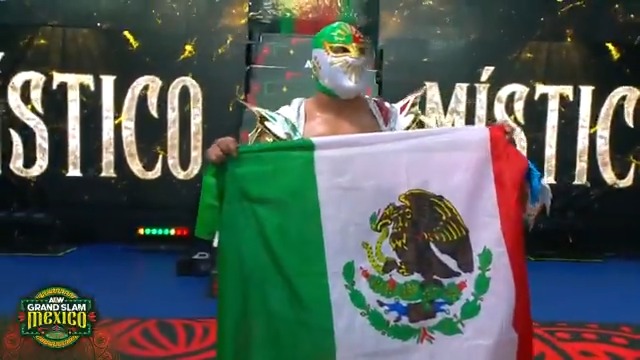 .Maxwell Jacob Friedman™️ isn’t just facing CARISTICO MISTICO MX Oficial—he’s facing the entire Arena México! Watch #AEWGrandSlamMexico LIVE on TBS &amp; MAX