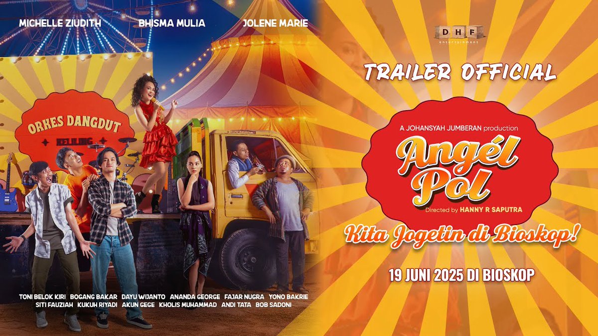 Angel Pol! Sebuah drama romance komedi dengan membawa orkes keliling fokus utama dalam ceritanya 💃 Btw, menarik melihat Bhisma Mulia dipanggil "Jat" lagi di sini. Dulu sempet meranin karakter Jatmiko, sekarang di sini namanya Jati 😁 Angel Pol tayang HARI INI di bioskop!
