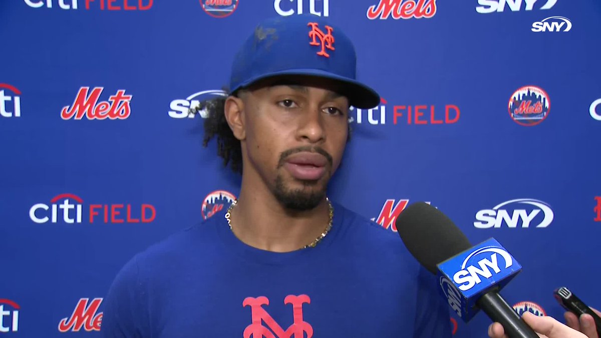 Francisco Lindor was asked if there was a common theme in the Mets' five-game losing streak: "At the end of the day, it's tough to win games when your leadoff guy is not getting on base."