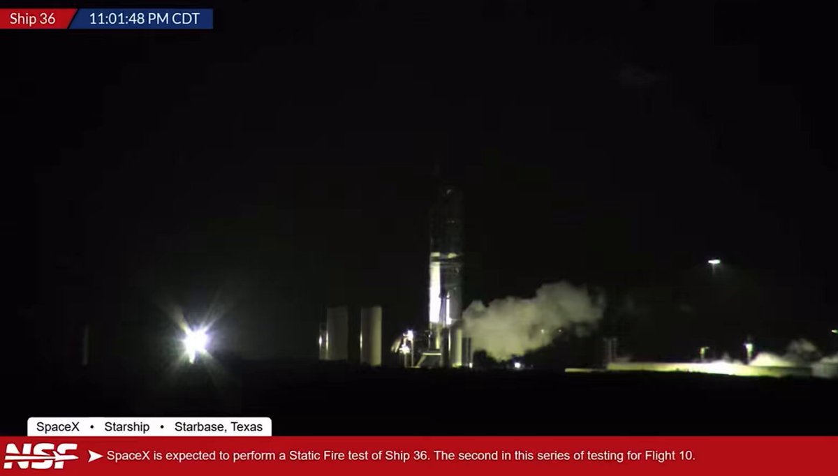 A Spacex foi fazer um teste estático da Starship e…