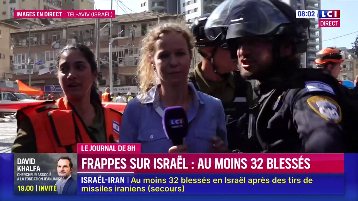🔴 Au moins 32 blessés en Israël après des tirs de missiles iraniens ➡️ Les dernières informations en direct avec nos envoyés spéciaux à Tel-Aviv Claire Cambier et Wartner Vincent