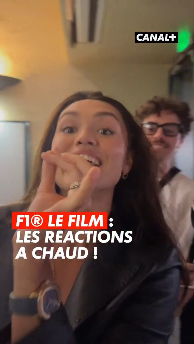 "Meilleur film de ma vie !" Réactions à chaud après la projection de F1® LE FILM, à découvrir le 25 juin au cinéma 🍿🔥 #F1TheMovie CANAL+ F1®