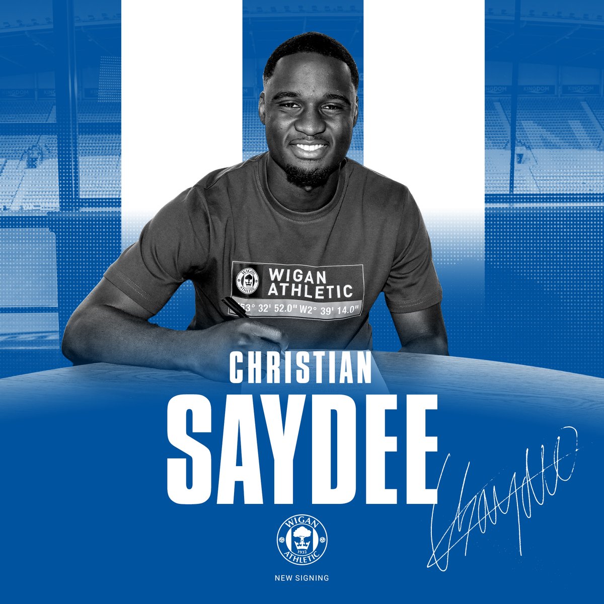 Introducing our new number 9️⃣ at 9️⃣! 🫡 💙 #wafc 🔵⚪️