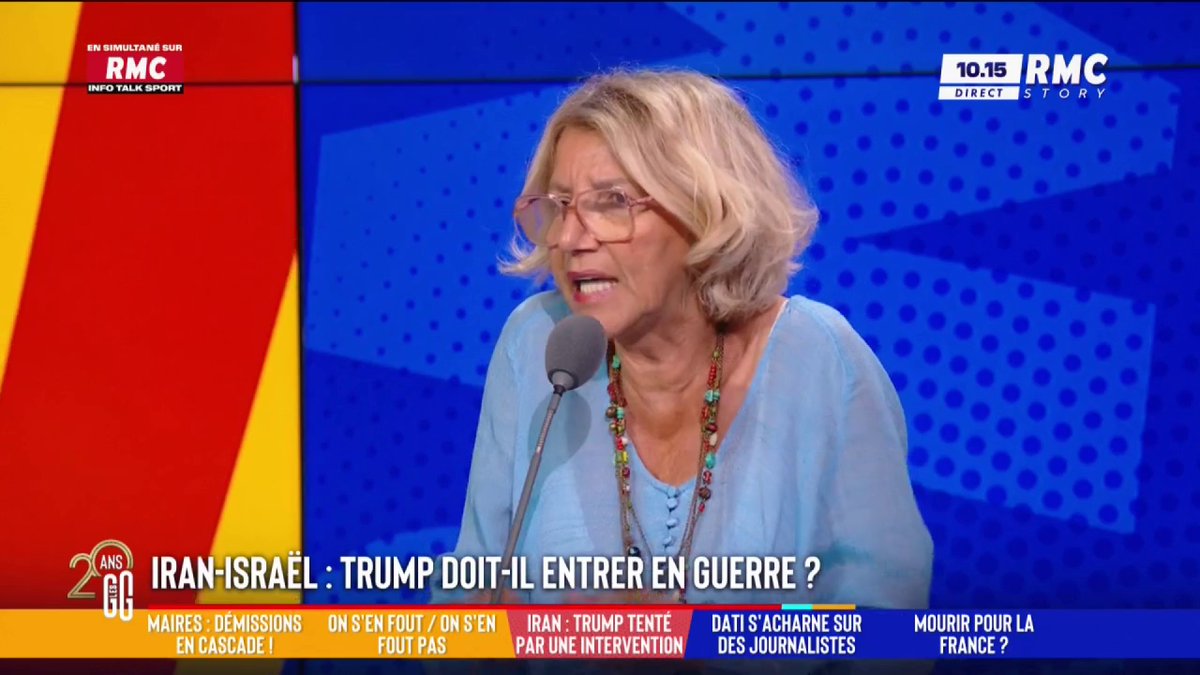 🇮🇷 Iran : Trump doit-il entrer en guerre ? 🗣️ Zohra Rose Bitan 🌹🎗️SoutienFD0🦩 : "Des pays mènent des crimes contre l'humanité contre leur propre peuple et on ne dit rien. Au Soudan il y a un génocide, en Syrie 500 000 morts... mais quand il s'agit d'Israël, on lui demande des comptes." #GGRMC