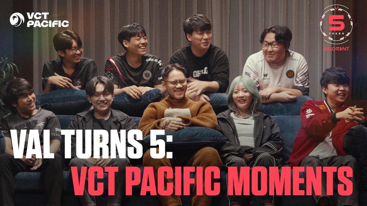 Pacificの選手たちがVALORANTの5周年をお祝い 🎥 VCT Pacificの選手たちがVCTで最も記憶に残る瞬間を語り合います！