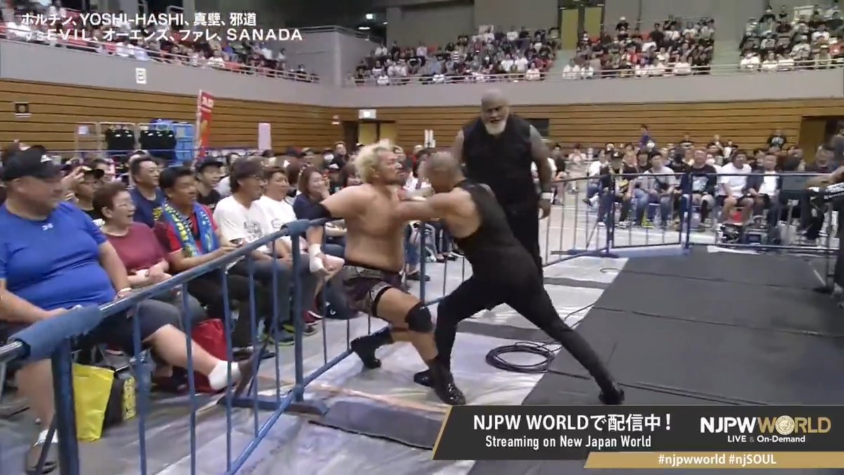 ❤️🔥NEW JAPAN SOUL 2025❤️🔥青森大会‼️ HoTがダーティーな連携攻撃で真壁をメッタうち💥 🆚 新日本本隊🦁 × HOUSE OF TORTURE😈 #njpwworld で配信中📡 視聴&登録⏩「NJPW WORLD」で検索📱 #NJPW #njpwworld #njSOUL