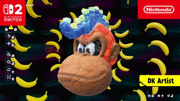 ¡Dale rienda suelta a tu creatividad con el modo DK Artist! Usa el modo ratón para esculpir, alisar, pintar y tallar hasta hartarte. #DonkeyKongBananza