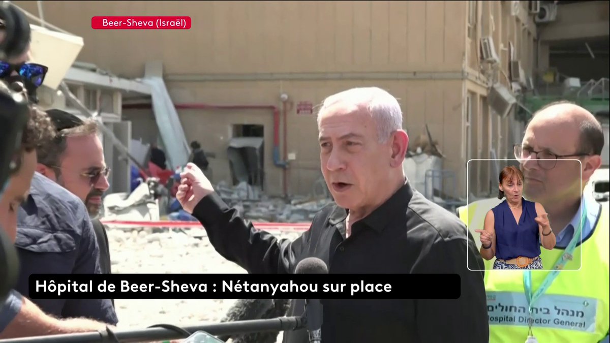 🔴 DIRECT - "Nous ciblons des sites militaires. Eux [l'Iran] attaquent des hôpitaux", affirme le Premier ministre israélien Benyamin Nétanyahou, en déplacement à Beer-Sheva.