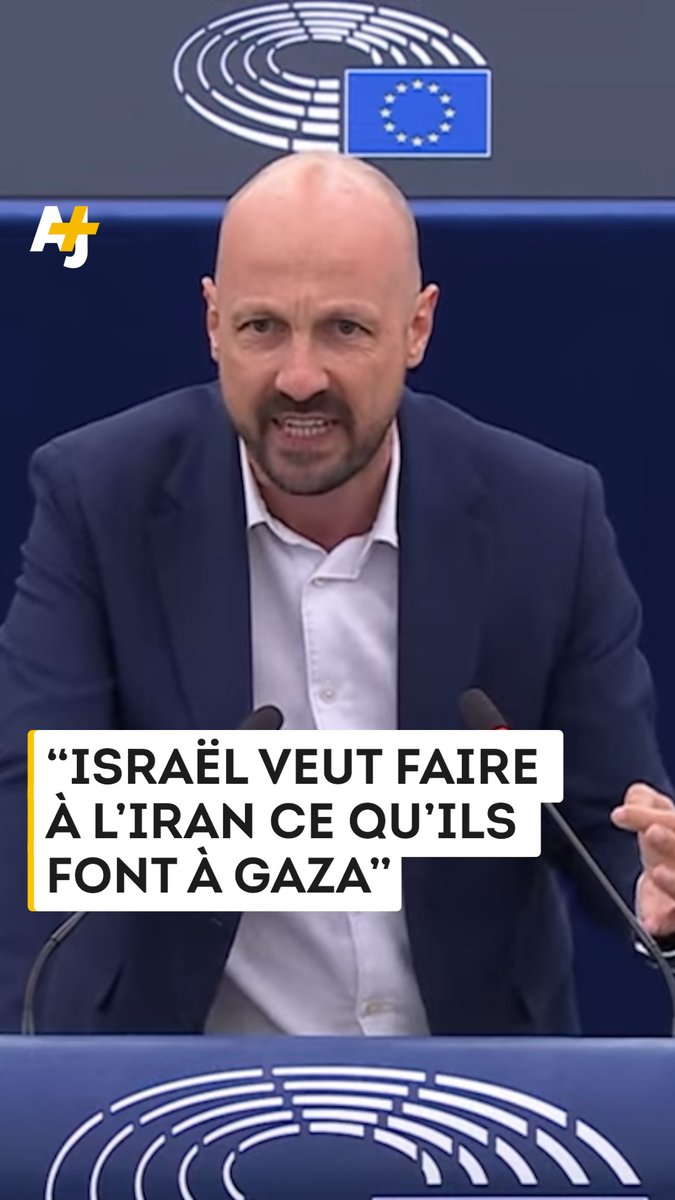 L’eurodéputé belge Marc Botenga livre un discours fort sur les bombardements israéliens en Iran :