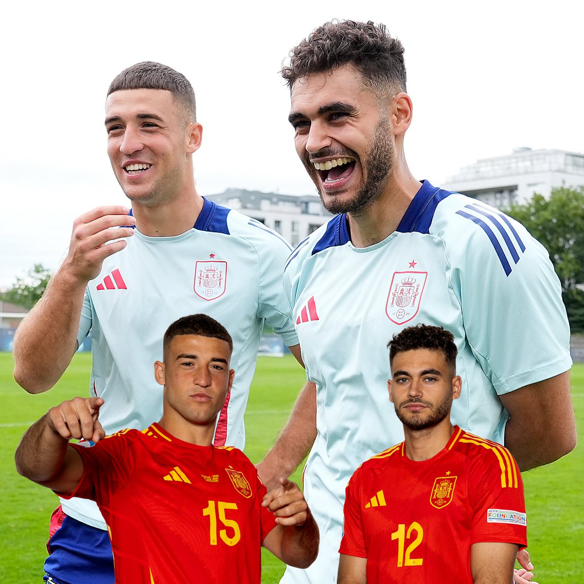 ⁉ Test rápido con Andrés García &amp; Juanma Herzog. 🫣 ¿Quién conoce más al vestuario de la Selección Española Masculina de Fútbol 𝘀𝘂𝗯-𝟮𝟭? #U21EURO | #NuestraBase