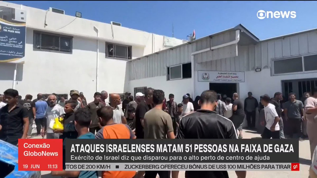 Ataques israelenses matam 51 pessoas na Faixa de Gaza. Exército de Israel diz que disparou para o alto perto de centro de ajuda. #ConexãoGloboNews ➡ Assista à #GloboNews: