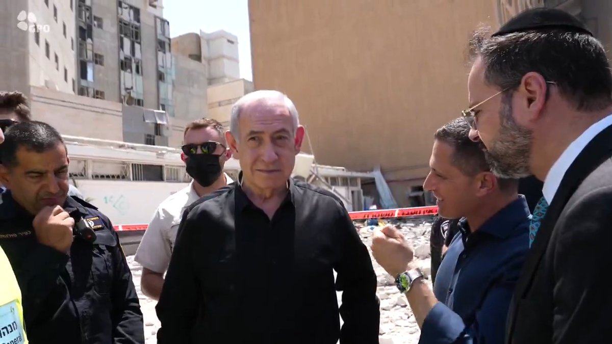 Prime Minister Benjamin Netanyahu, at the Soroka Medical Center that was damaged due to missile fire from Iran: "We are hitting with precision the targets of the nuclear and missile programs, and they're hitting the children's ward of a hospital. That tells you everything"