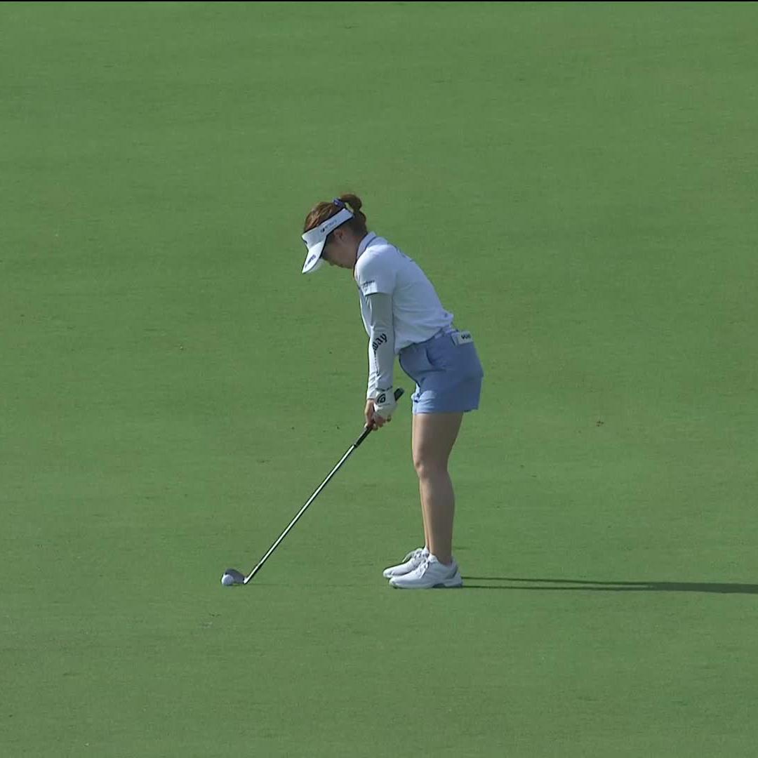 Yuna Nishimura is in the lead early at 3-under 🔥 Tune into Round 1 of the KPMG Women's PGA Championship now on Golf Channel 📺
