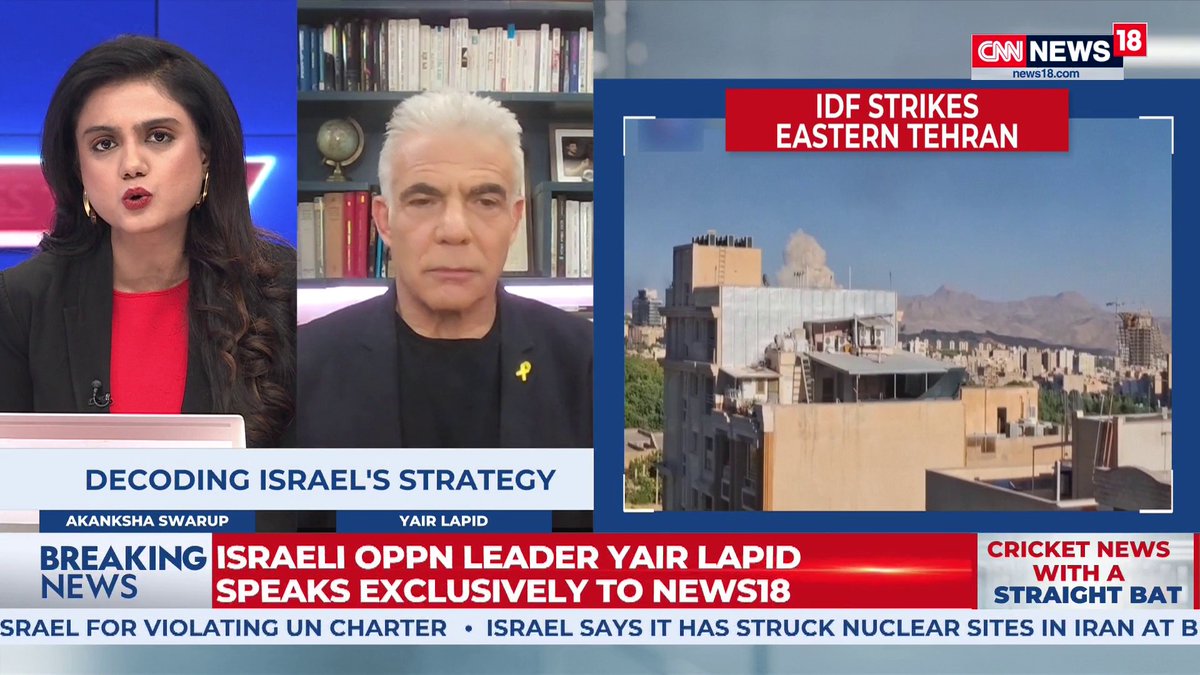 #GlobalExclusive | We are determined to do whatever we can to make sure Iran doesn't become a nuclear power. If Iran does, then there will be twenty 9/11s. It is a global concern: יאיר לפיד - Yair Lapid, Israel Leader of Opposition #IsraeliranWar #BrassTacks | Akanksha Swarup