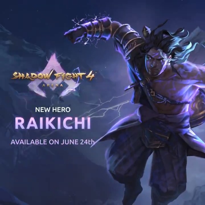 Lightning never strikes twice. Can’t say the same about this guy though... ⚡️🏃 Raikichi, a new epic hero, will arrive to the Arena on June 24th!