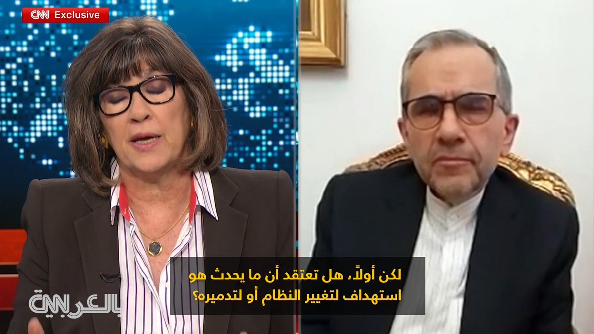 هل ما يحدث في طهران استهداف لتغيير أو تدمير النظام؟.. شاهد رد مسؤول إيراني