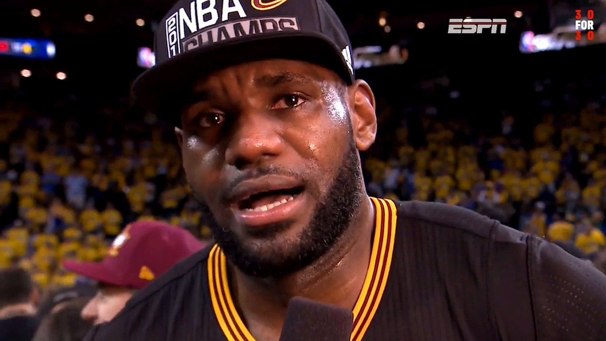 “Cleveland! This is for you!" Nine years ago today, the 3-1 comeback happened where the Cavaliers made NBA history on the Warriors' home court 🔥 🎥 30 for 30: ‘Believeland’