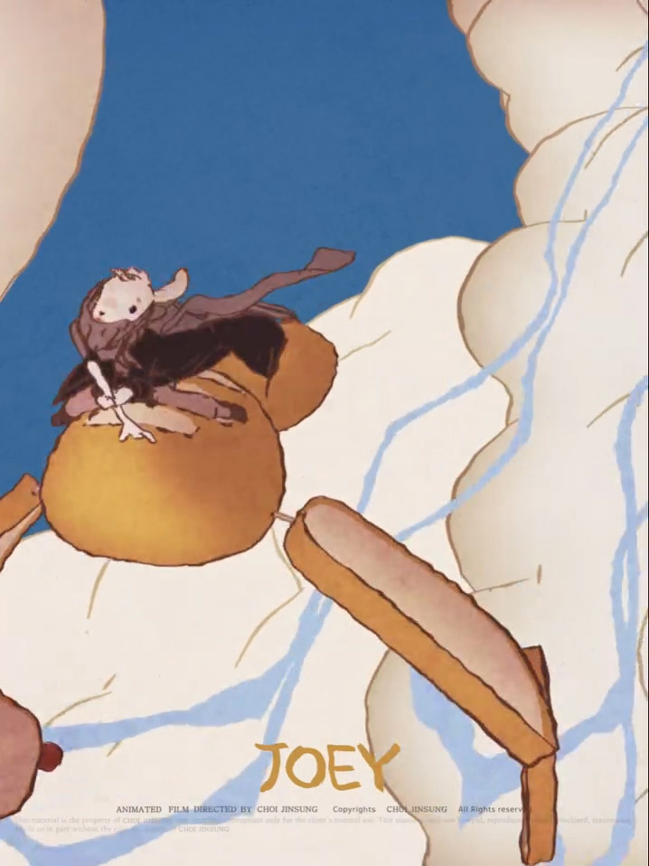 Another short clip from "Joey" upcoming indie animated feature that Jin Sung Choi is directing almost alone in South Korea.