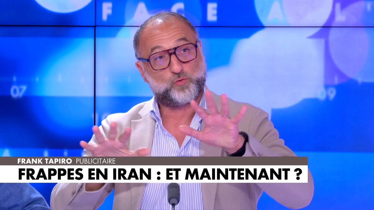 «Il n'y aura pas de paix au Proche-Orient tant que les mollahs seront là», lance Frank Tapiro, dans #Facealinfo