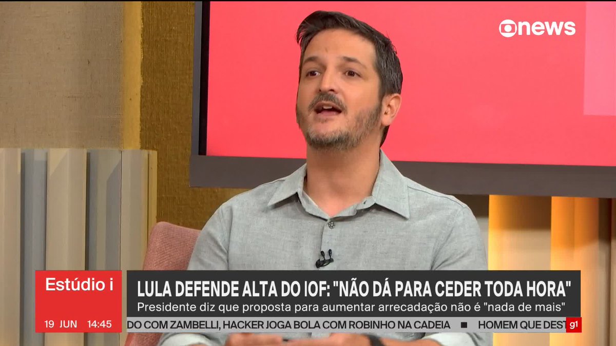 Lula defende alta do IOF, e Daniel Sousa diz: “O governo está escapando de buscar alternativas. [...] Por que não reduz impostos sobre outros segmentos? [...] O presidente não diz é que o que está sendo proposto é um paliativo.” #Estúdioi ➡ Assista à #GloboNews: