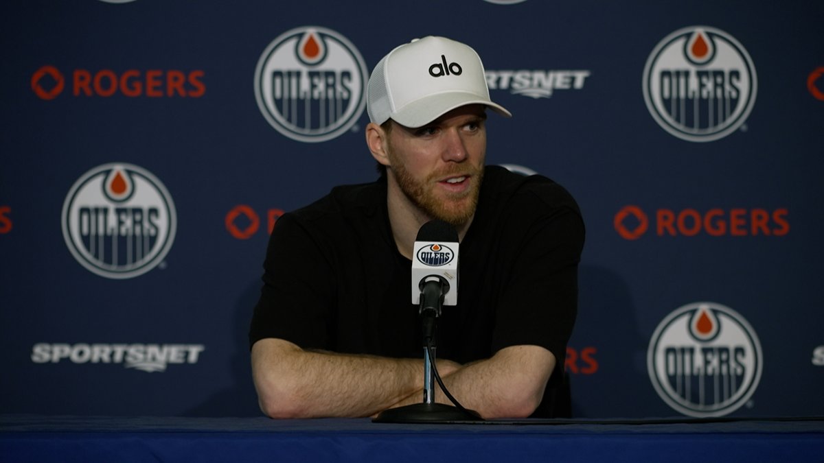 "This core has been together for a long time &amp; we've been building to this moment all along... We're all in this together trying to get it over that finish line." Connor McDavid on the #Oilers leadership group. Enterprise | #LetsGoOilers
