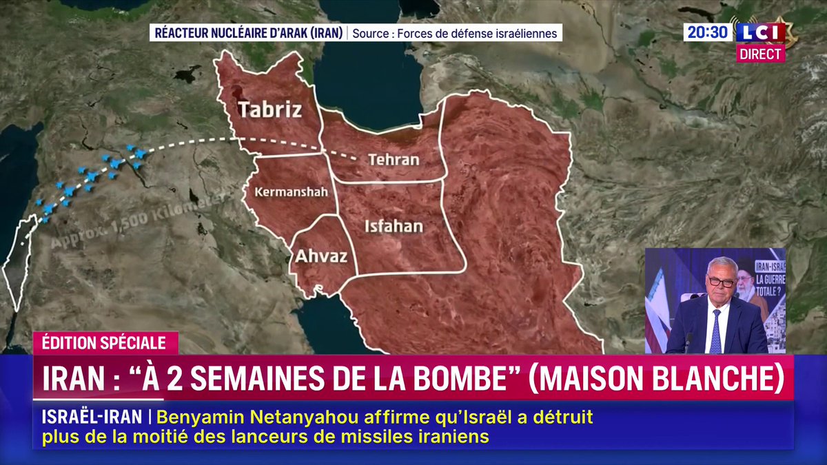 🔴 La Maison Blanche affirme que l'Iran n'aurait besoin que de deux semaines pour assembler une bombe nucléaire ▶️ Darius Rochebin