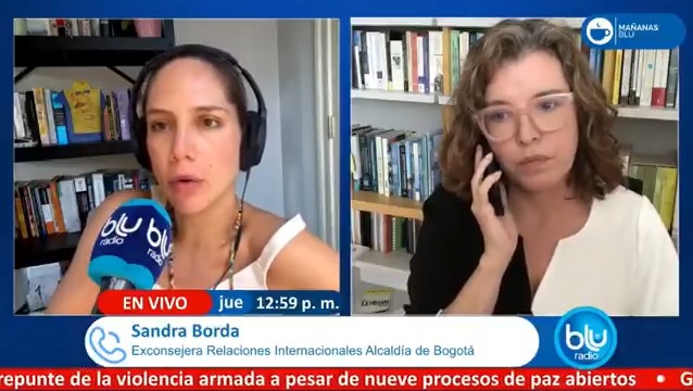 "Petro está empezando a andar el camino de Venezuela" Sandra Borda 🪷🪷. #MañanasBlu10am Entrevista completa aquí 👇🏼