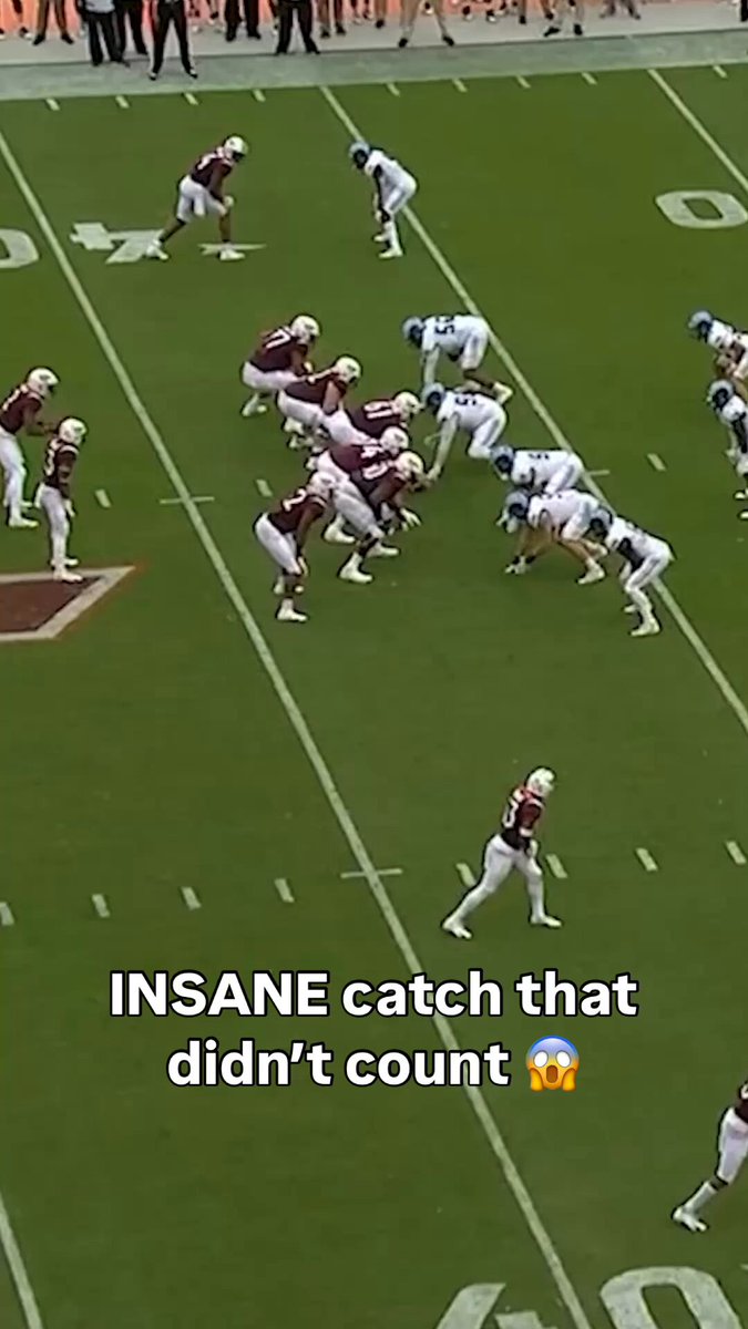 Would've been one of the greatest catches of all time 😳 Virginia Tech Football | HokieSports