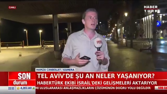 #SONDURUM - Tel Aviv'de şu an neler yaşanıyor? Habertürk TV Muhabiri Emre Karaca #TürkiyeninNabzı'nda aktardı.