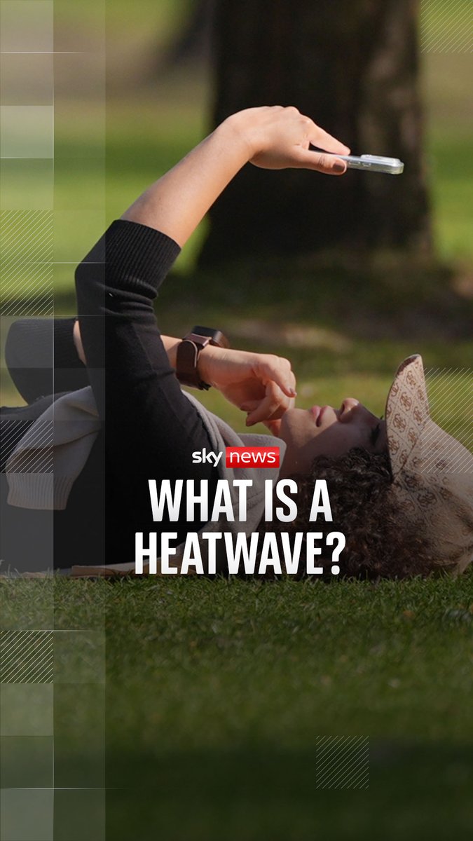 A heatwave is declared when temperatures exceed a certain level for three days in a row ☀️🌡️ Sky's Joanna Robinson explains ⬇️ UK weather latest: