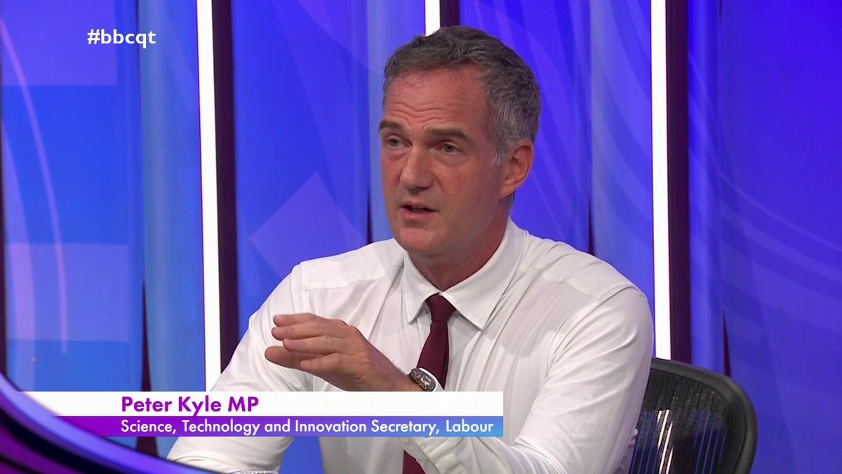 “They’ve never known a life without smartphones… it actually can be used beneficially” Labour’s Peter Kyle says there are “healthy ways” young people can use smartphones, and the government is “looking closely” on how to “tackle that addictive behaviour” #bbcqt