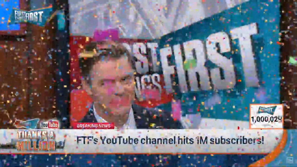 POV: you hit 1M YouTube subscribers while youโre live on the air ๐ฅณ๐ nick wright | Wildes | Chris Broussard