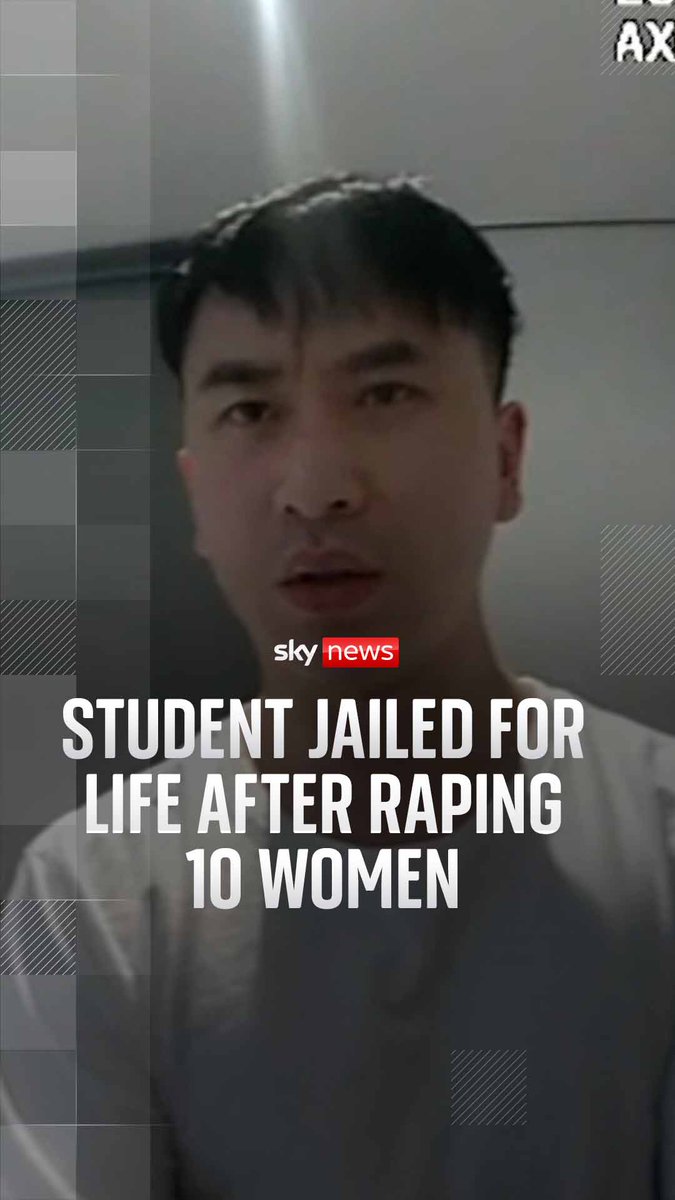 A Chinese PhD student found guilty of drugging and raping 10 women has been jailed for life with a minimum term of 24 years. Sky’s Amelia Harper reports. Full story: