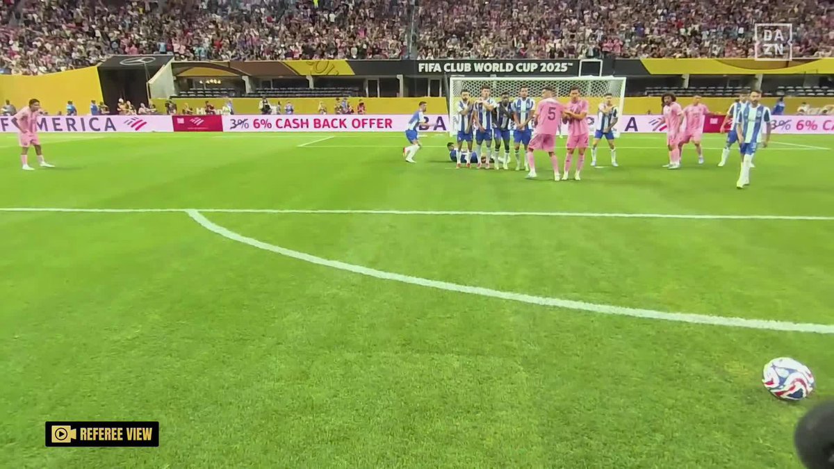 REF CAM: best view in the house to witness Messi greatness 📹 Watch the FIFA Club World Cup | June 14 - July 13 | Every Game | Free | | #FIFACWC #TakeItToTheWorld #MIAFCP