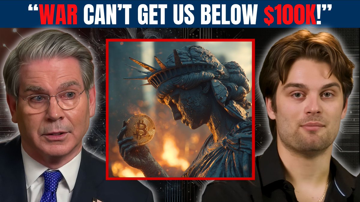 NEW ‼️ “Missiles are raining down, markets are confused—and Bitcoin hasn’t closed below $100K in 42 days. That’s the signal.” 👀