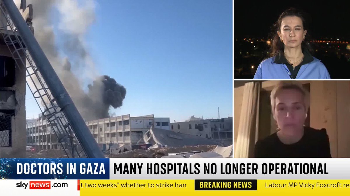 'Is there anything you would urge the British govt to do? - Yalda Hakim 'The evacuation of children is possibly the most important. The UK, which has only taken two children, does need to step up' - Dr Victoria Rose, a doctor who works on the frontline of the war in Gaza