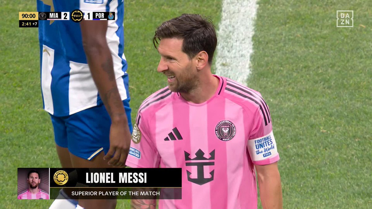 A las puertas de los 38 años. Año 2025. Y lo siguen nombrando MVP. Y tú te preguntarás... ¿Por qué? Y yo te pregunto ¿Y POR QUÉ NO? ✨ ¡LEYENDA LEO MESSI! 🔥 FIFA Club World Cup | Todos los partidos gratis en #FIFACWC #TakeItToTheWorld
