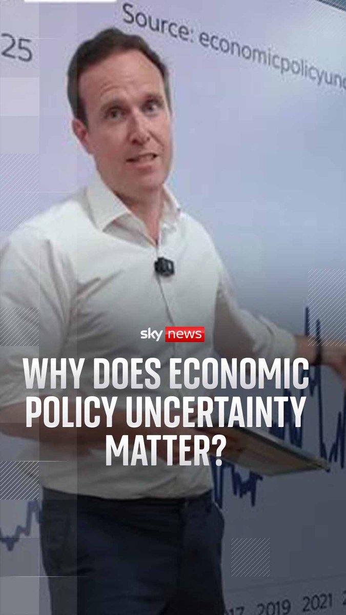 Sky's Ed Conway explains what the 'Economic Policy Uncertainty' chart is and why it matters for everyone.