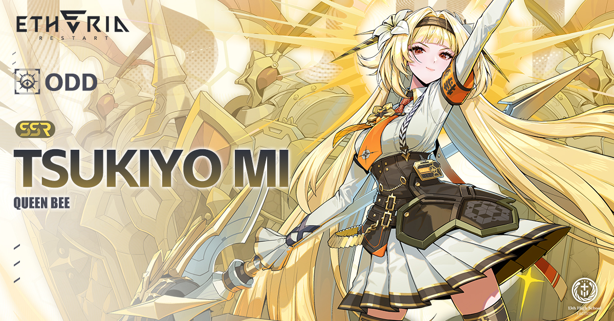 #AnimusPV #TsukiyoMi // Etheria ID: Tsukiyo Mi // Title: Queen Bee // Faction: 13th High School —— "My opinion? Well... please don't mind me. Whatever meets everyone's expectations would be best." #EtheriaRestart