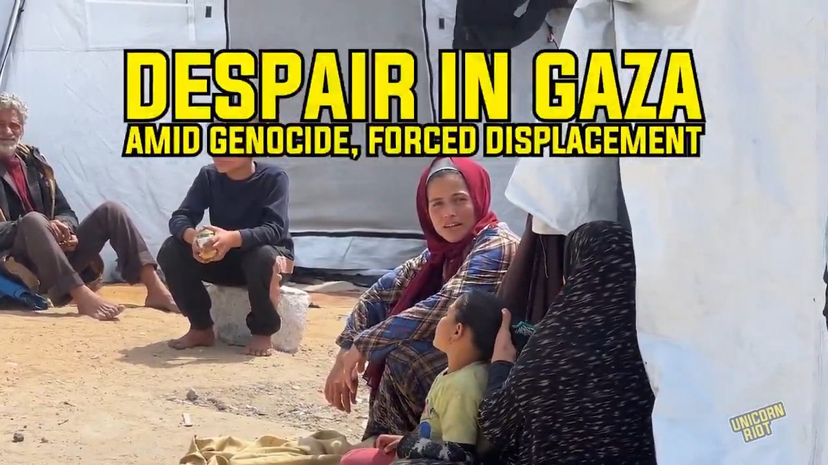 NEW: Despair in Gaza Amid Genocide, Forced Displacement Three Palestinian women from the Gaza Strip recently spoke to Unicorn Riot about being forcibly displaced by violent Israeli forces and living through war crimes and genocidal acts. [More from Palestine at our website.]