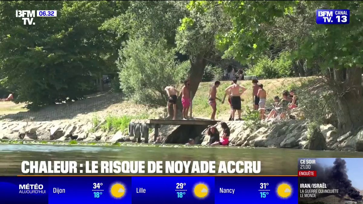 💬 "À Paris, on n'a pas la mer, alors on fait comme on peut" Malgré les fortes chaleurs, la Marne interdite à la baignade à cause d'un risque élevé de noyade