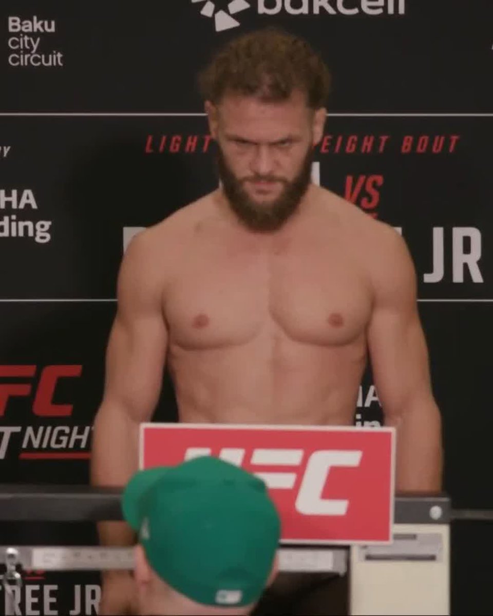 Reppin' the home country 🇦🇿 Rafael “Ataman” Fiziev hits the scale at 155.5lbs! [ #UFCBaku | TOMORROW on ABC | 3pmET ]